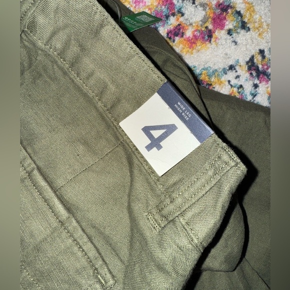 NWT GAP Pleated Linen Wide Leg High Rise Pants - Picture 5 of 5